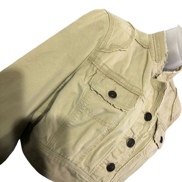 Personal Identity Teen's Close Neck Cropped Denim Jacket Size XL/15 - Picture 11 of 16